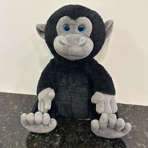 Melissa And Doug Monkey Baby Gorilla Chimpanzee Black Grey Plush Stuffed Animal